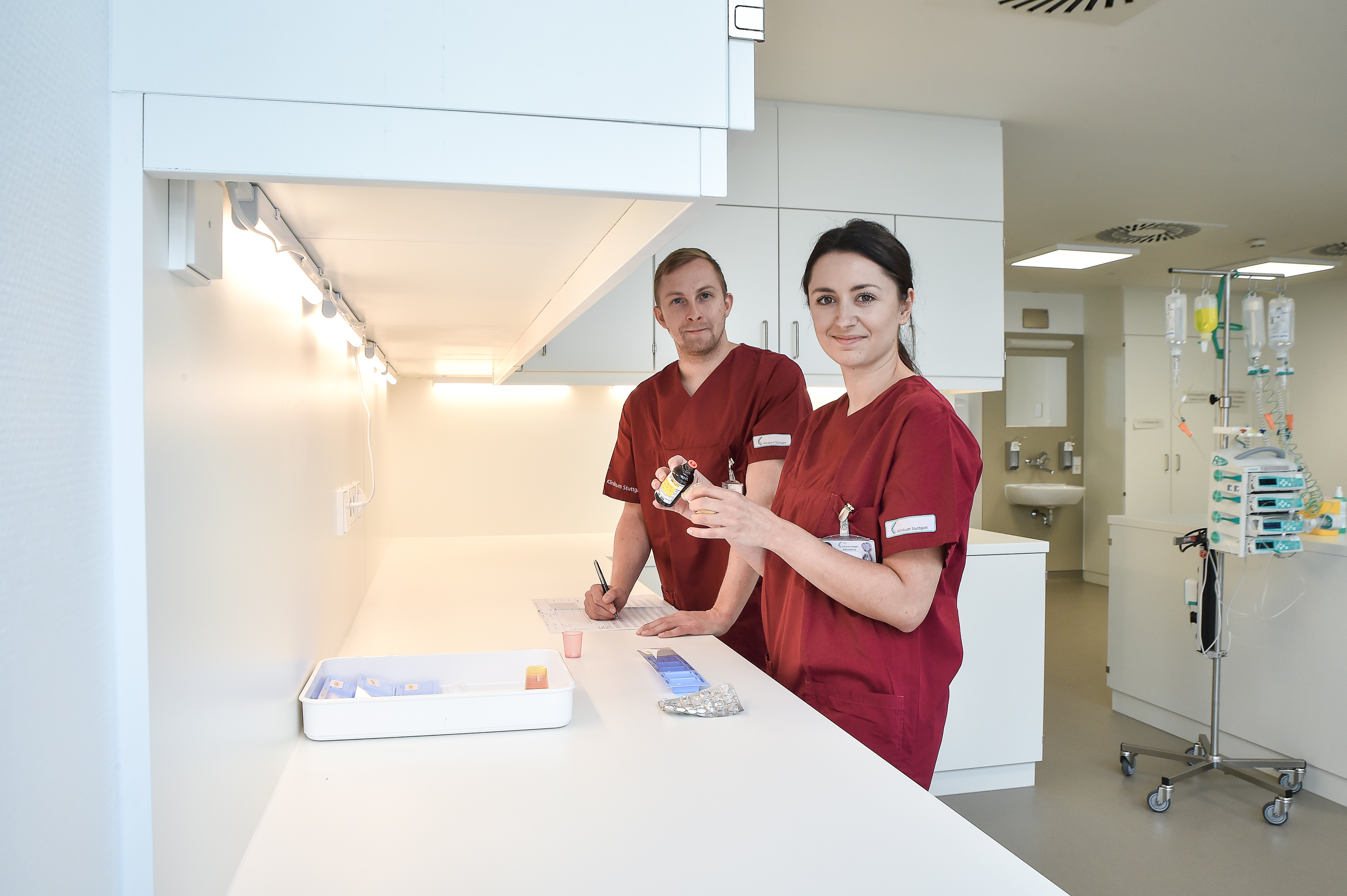 Pflegekräfte bei der hämatologischer Transplantation