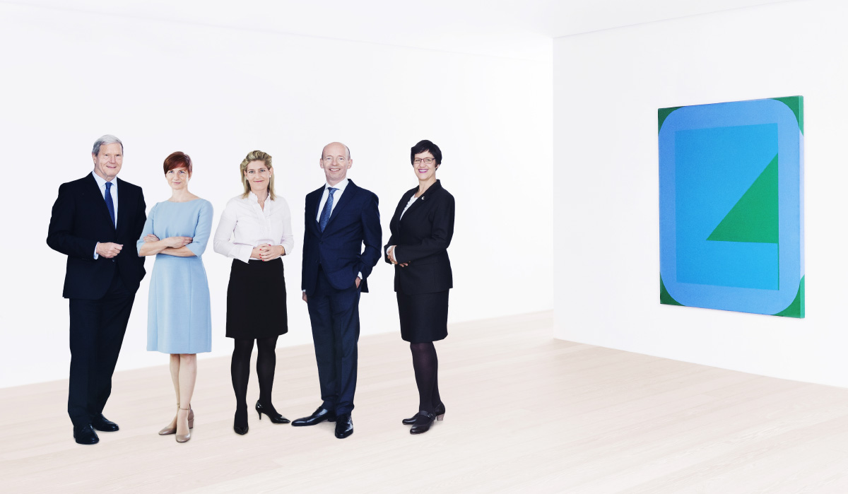 Dr. Gerhard Wirth (Vorsitzender des Kuratoriums), Susanne Müller-Schöll, Selina Stihl, Markus Schetter, Alexandra Mayr Kuratorium