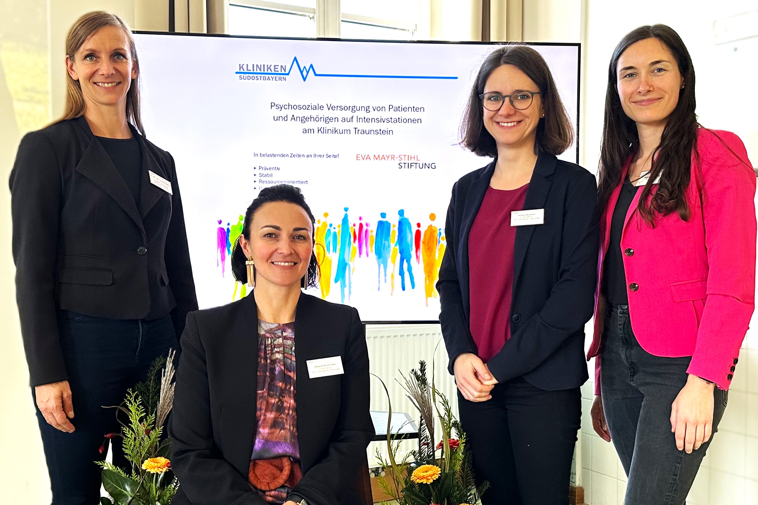 Das Projektteam bei der Vorstellung des Projekts. 