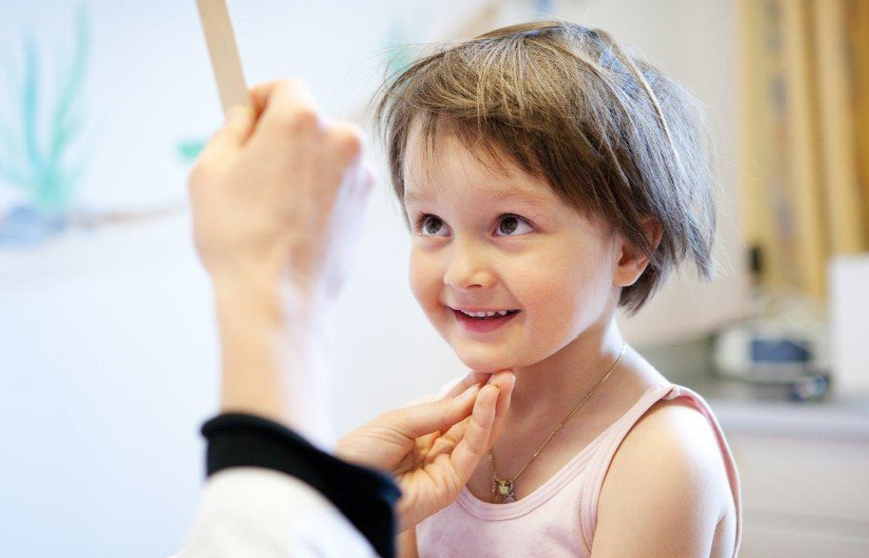 Child at the clinic