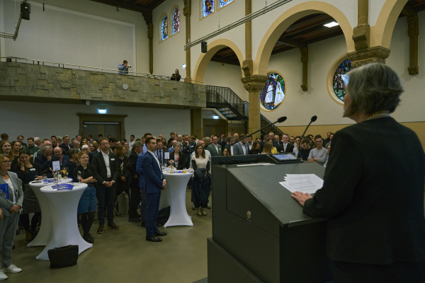The Rector of the University of Freiburg at the award ceremony