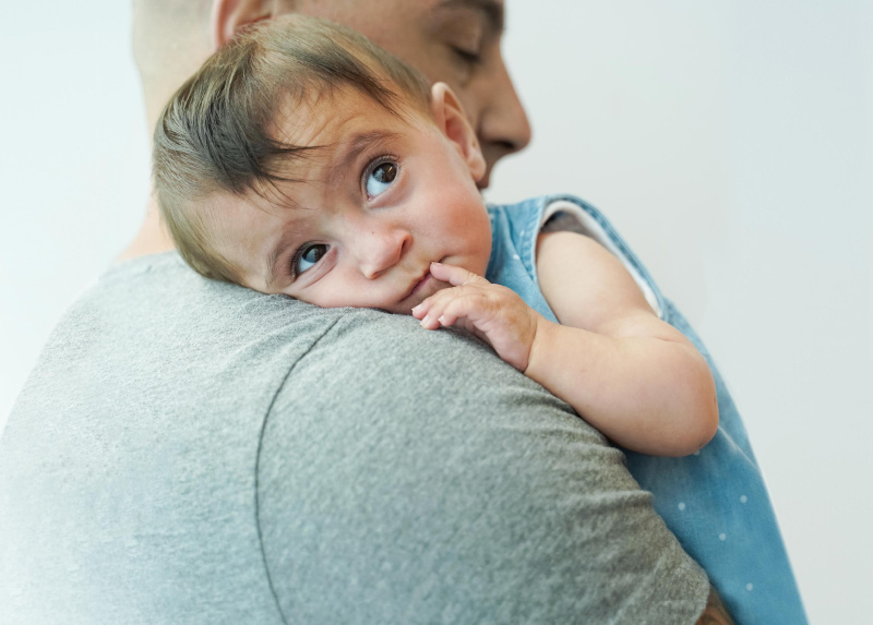 Child on shoulder